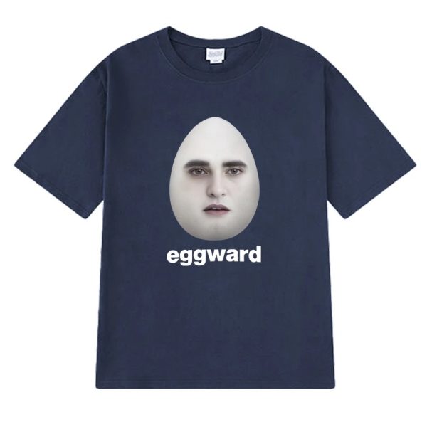 Eggward Twilight Meme T-shirt – Edward Cullen Parody, Funny Short Sleeve Unisex Cotton Top for Men and Women