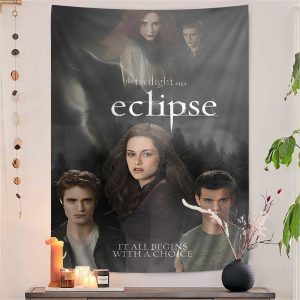 Mystical boho twilight wall tapestry for dorm