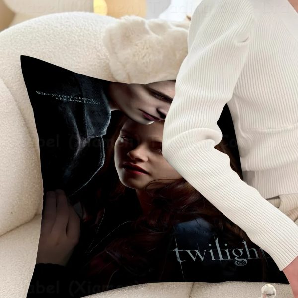 Twilight movie pillow cover, cozy cushion for bed or sofa