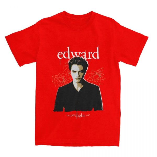 Funny Twilight Edward T-shirt for men with cotton fabric