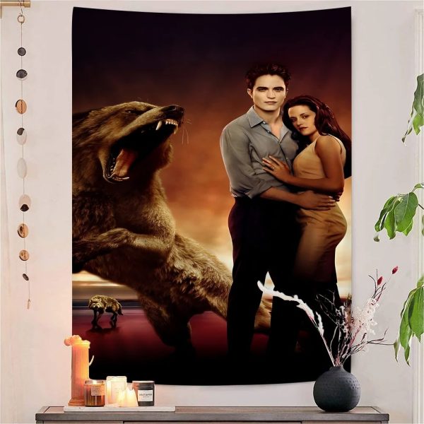 Modern mystic twilight wall tapestry for boho decor