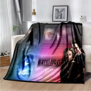 Wilderness inspired werewolf and vampire love blanket