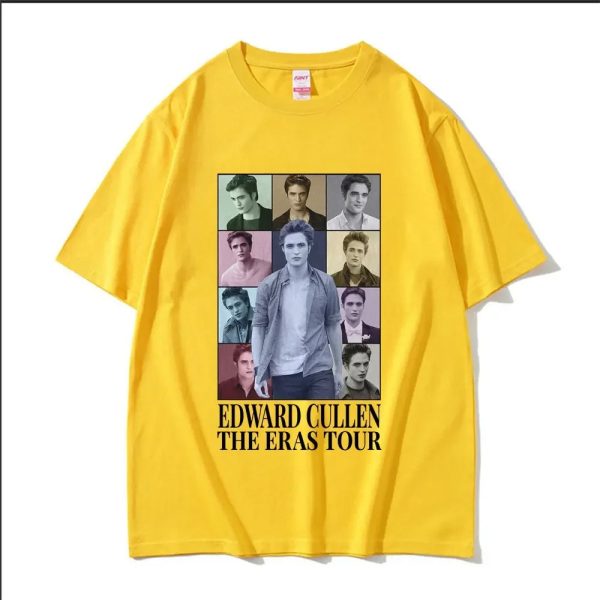 Edward Cullen Twilight T-Shirt for Men - Pure Cotton Short Sleeve Robert Pattinson Tee