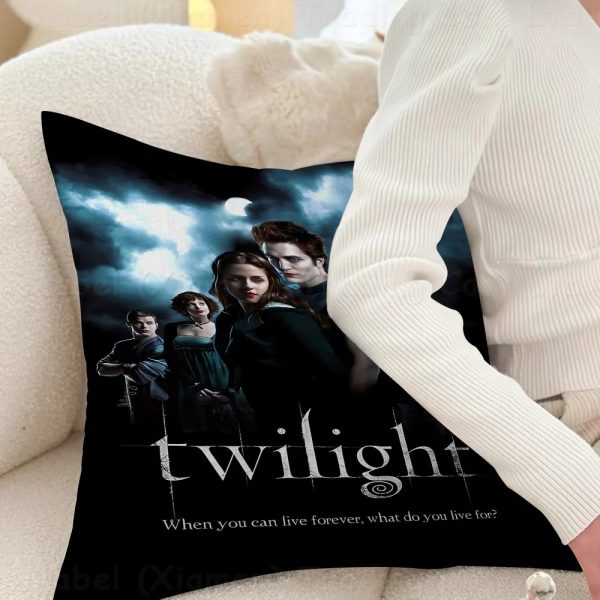 Twilight movie pillow cover, cozy cushion for bed or sofa