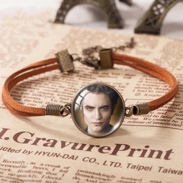 Twilight movie leather bracelet handmade for women