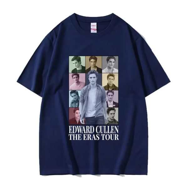 Edward Cullen Twilight T-Shirt for Men - Pure Cotton Short Sleeve Robert Pattinson Tee