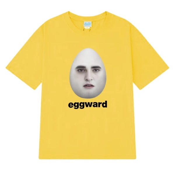 Eggward Twilight Meme T-shirt – Edward Cullen Parody, Funny Short Sleeve Unisex Cotton Top for Men and Women