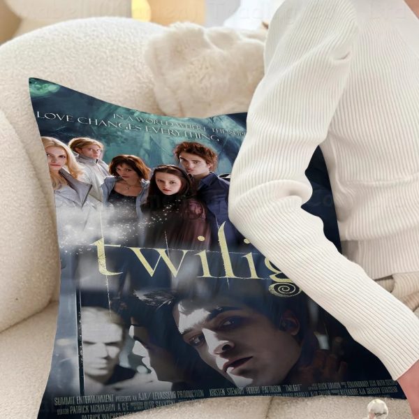 Twilight movie pillow cover, cozy cushion for bed or sofa